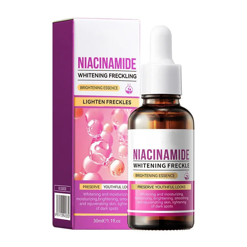 Niacinamide Whitening Freckle Brightening Essence - Lighten Dark Spots & Moisturize Serum (30ml) , Brightening Serum