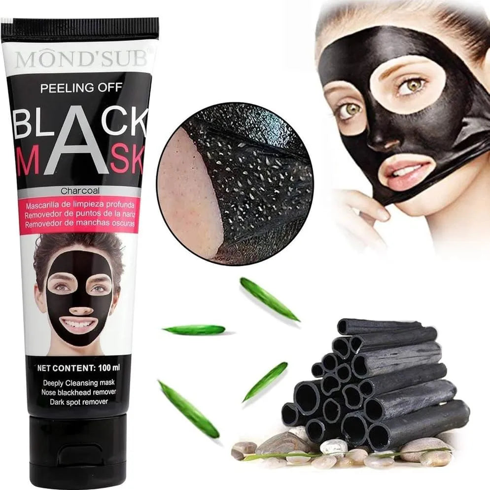 Charcoal Whitening Face Peel-Off Black Mask Remove Blackheads, toxins & unwanted tiny hair